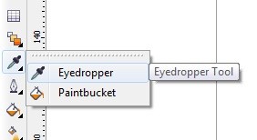 Eyedropper Paintbucket Tools in CorelDraw