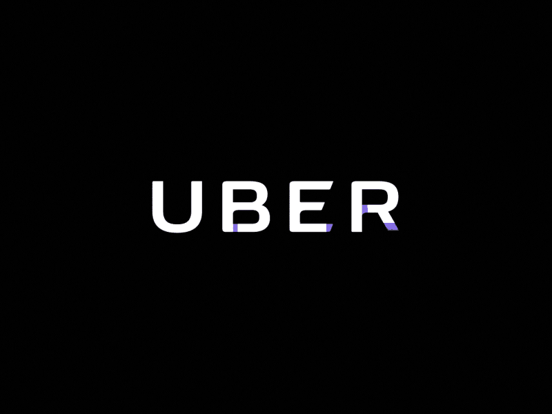 animated logo of Uber