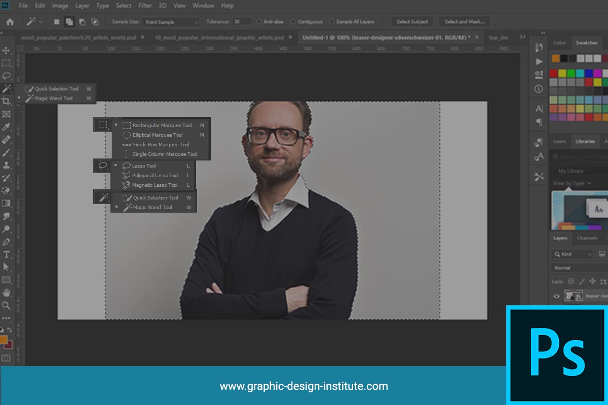 Types Of Selection Tools In Adobe Photoshop Graphic Design Blogs