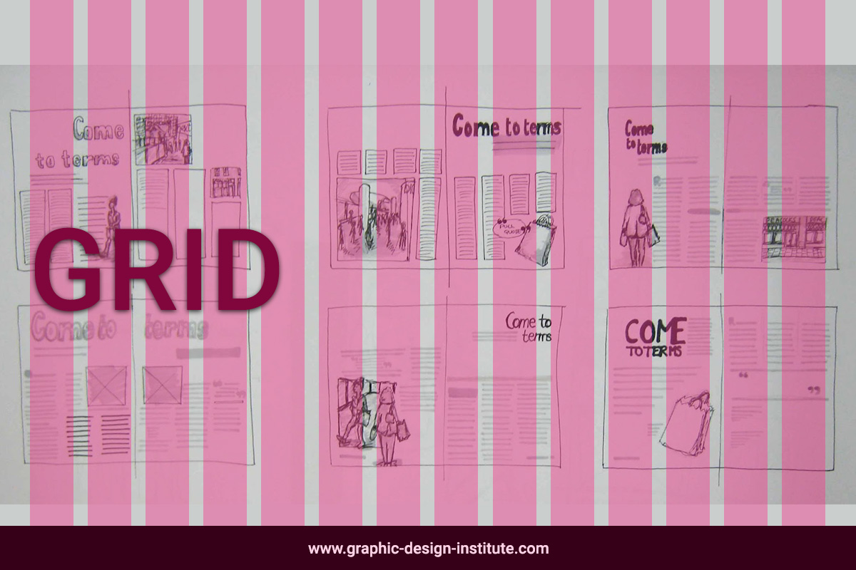 types of grids in graphic design