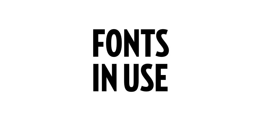 Design Resources: Fonts in Use