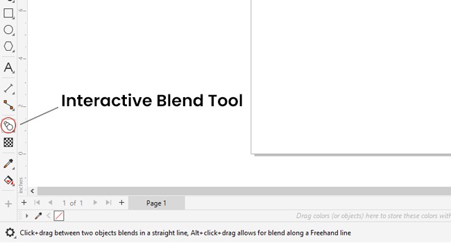 interactive blend tool