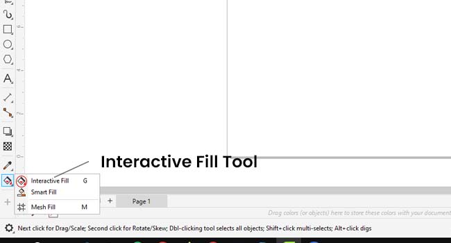interactive fill tool