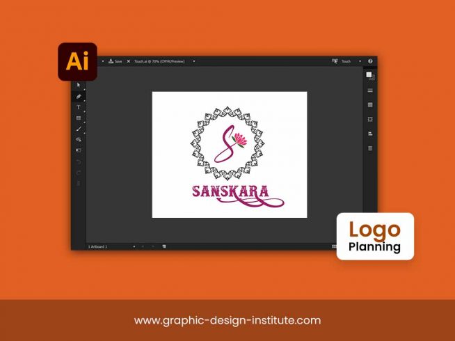 logo planning in adobe illustrator