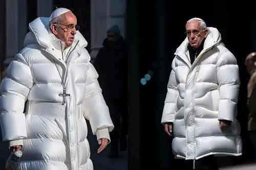 pope in white jacket